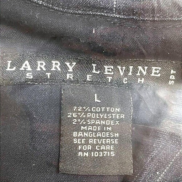 Larry Levine Women Blue Pinstripe Stretch Denim Blazer Jacket Size L RN103715 - Picture 4 of 7